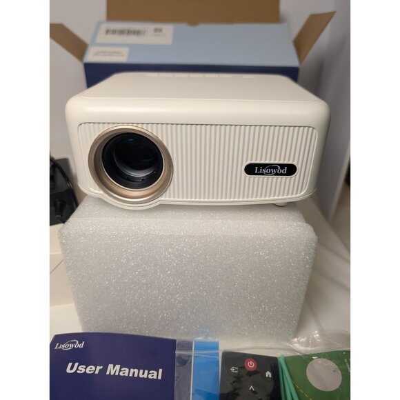 Lisowod L02 1080P WiFi Bluetooth Projector 1200 ANSI | Netflix, YouTube, 4K - Picture 7 of 14